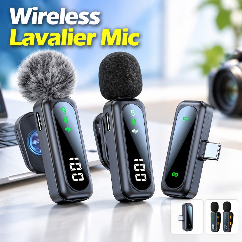 Magnetic Lavalier Microphone Clip On - J21 Microfono a clip wireless con