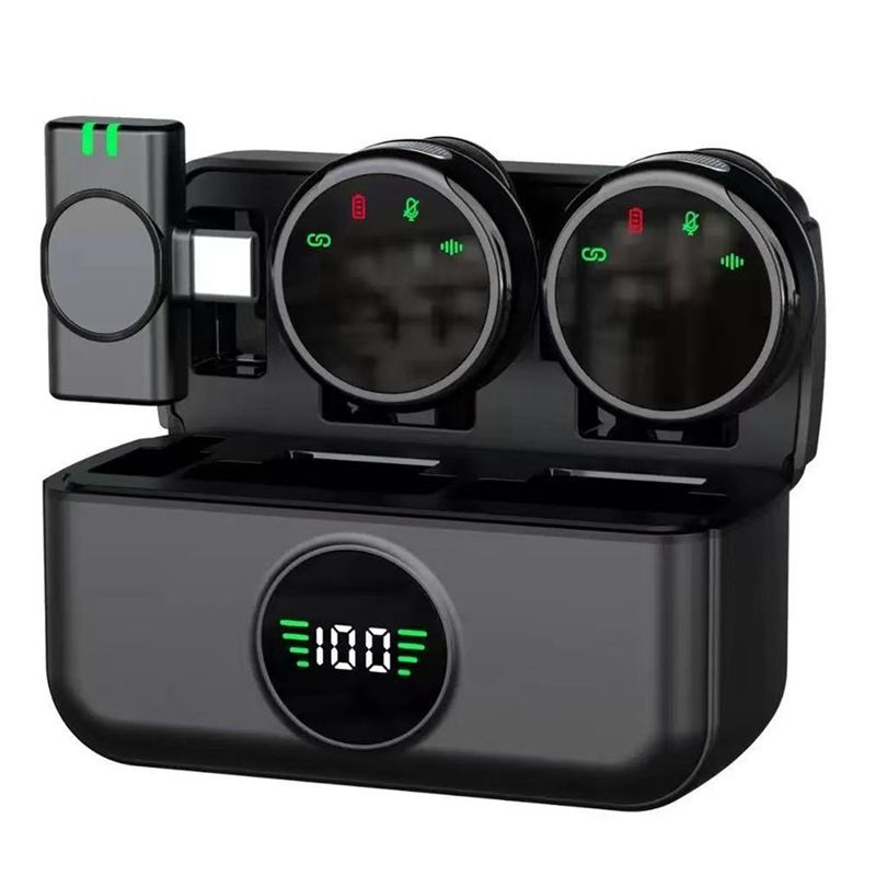 Magnetic Lavalier Microphone Clip On - Microfono Lavalier Wireless S5 per Registrazione