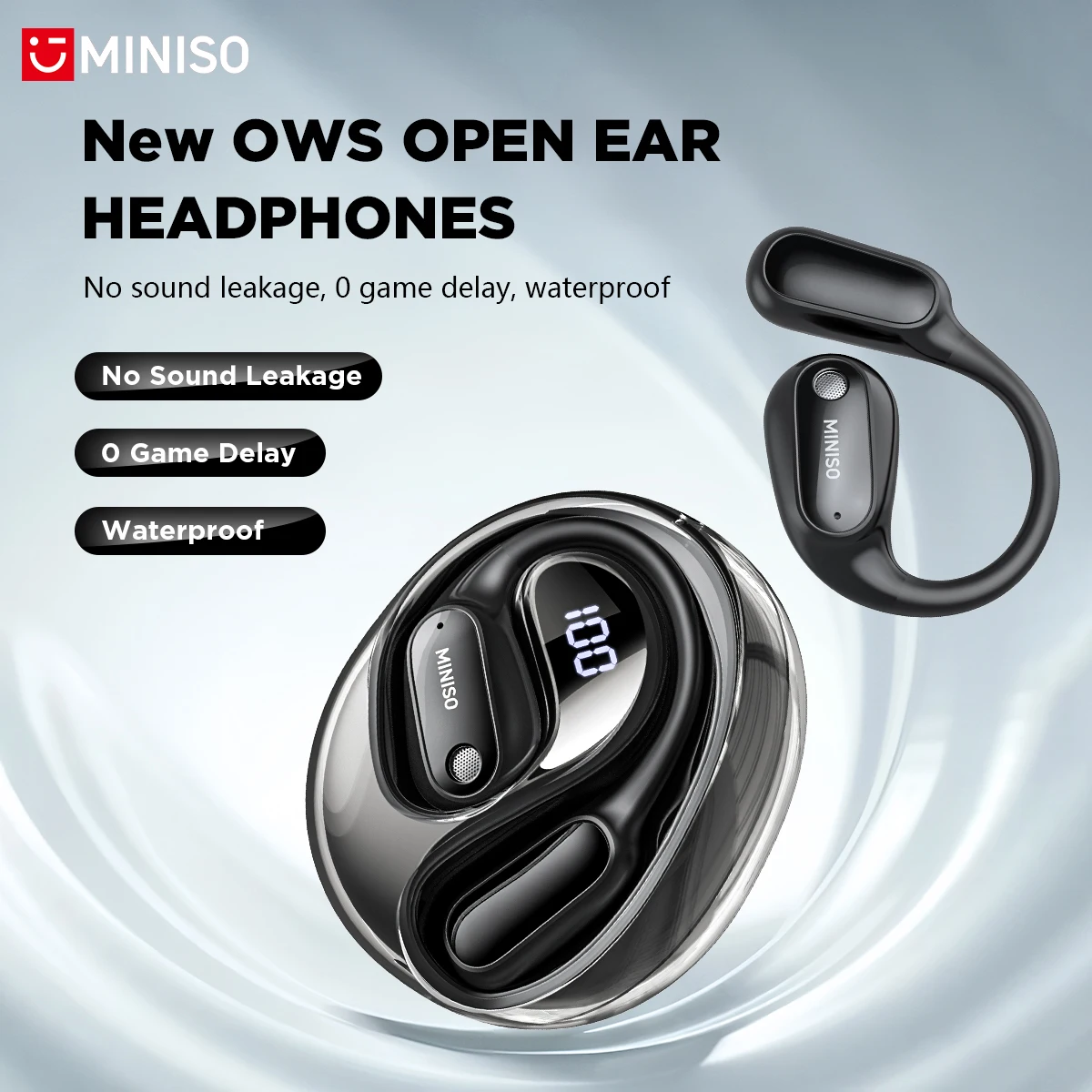 Charging Case For Wireless Microphones - MINISO MS190: auricolari traduttori vocali con
