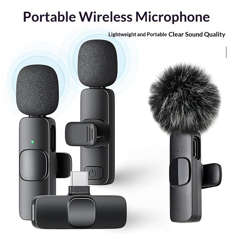 Wireless Mic For Smartphone Video Recording - 1 set di microfoni wireless a