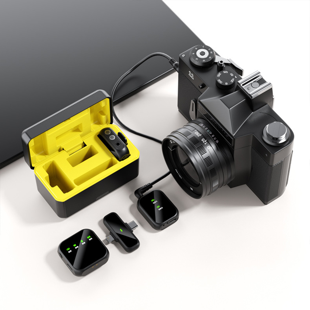 Wireless Mic For Smartphone Video Recording - Microfono lavalier wireless portatile per smartphone/PC/laptop
