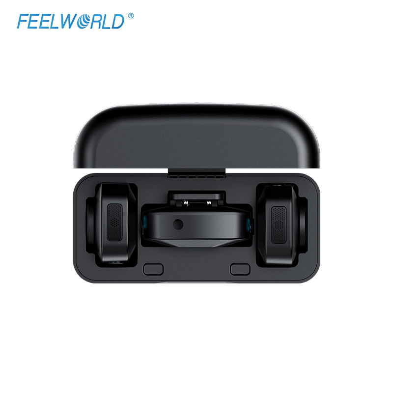 Wireless Mic For Smartphone Video Recording - FEELWORLD LM1 Microfono Lavalier Wireless 2TX+1RX