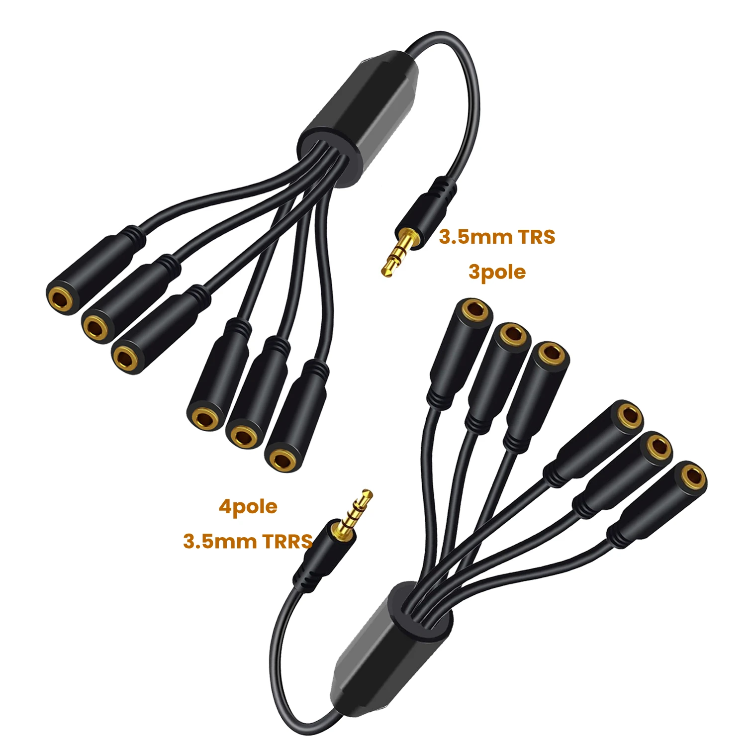 3.5Mm Trs To Trrs Adapter Audio Cable - Splitter per cuffie da 3,5 mm,